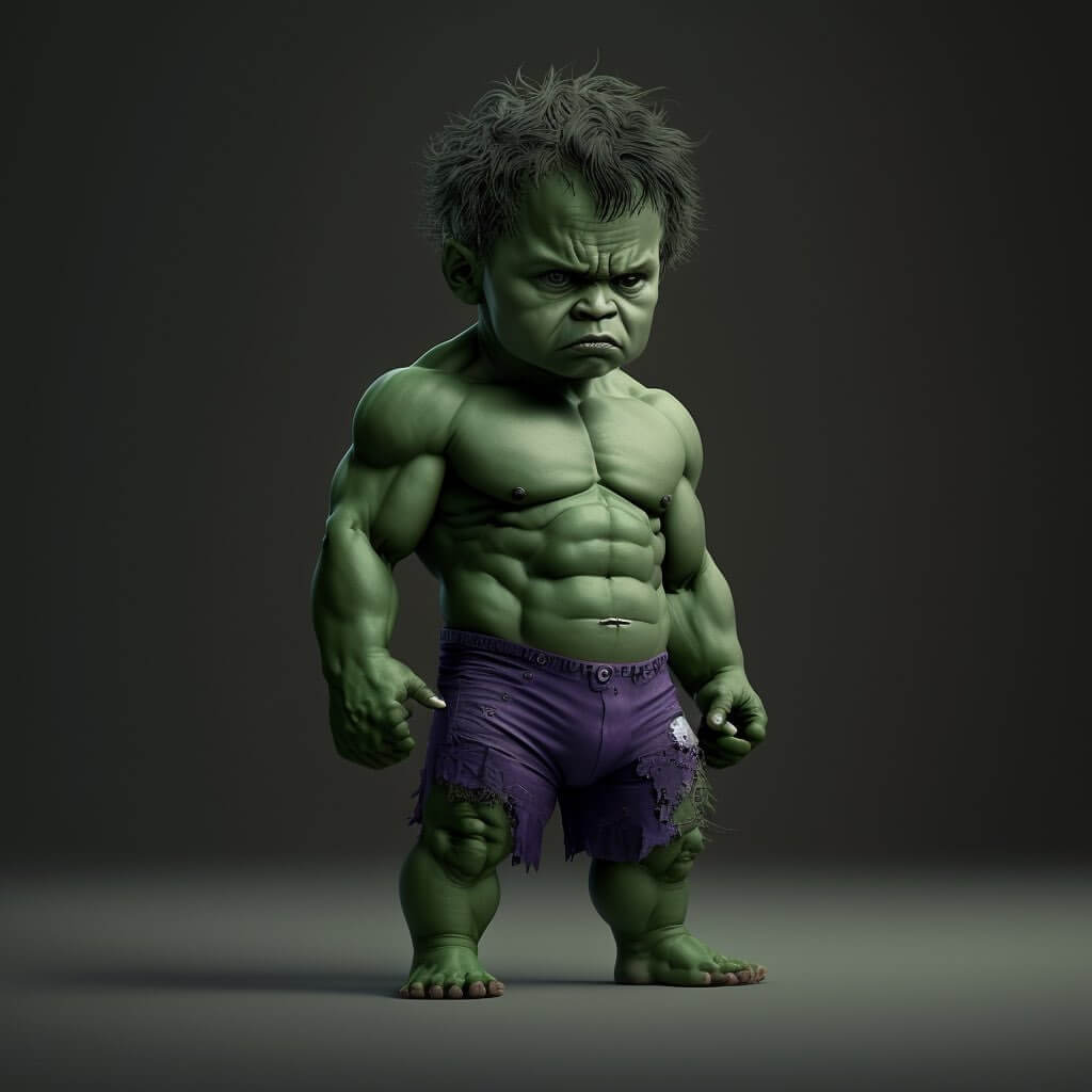 Hulk AI Generates as Baby